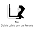 Doble Labio con un Resorte