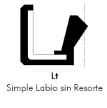 Simple Labio sin Resorte